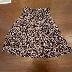 Lularoe Circle Patterned Azure Skirt